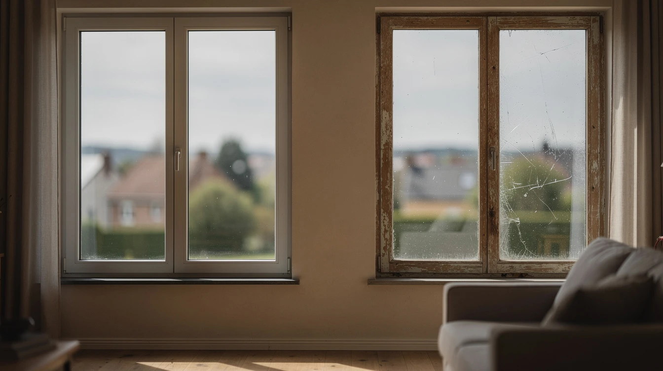 double glazing vs single glazing Fontaine-l'Évêque