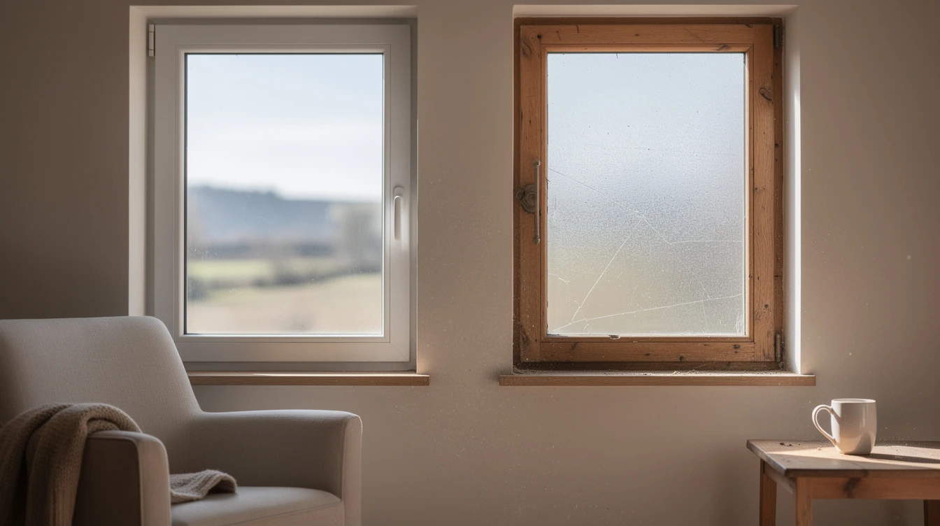 double glazing vs single glazing Gougnies