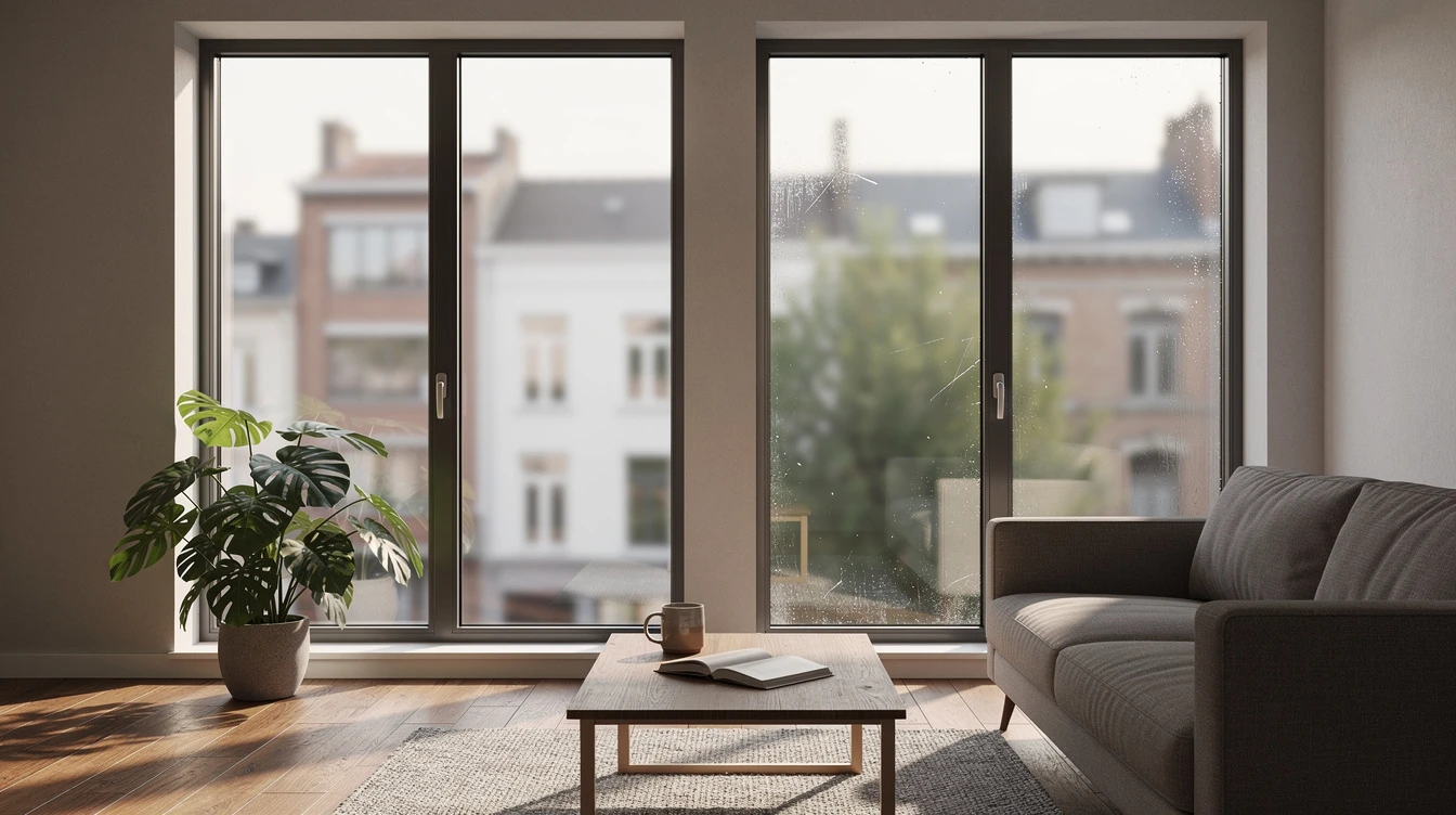 double glazing vs single glazing Molenbeek