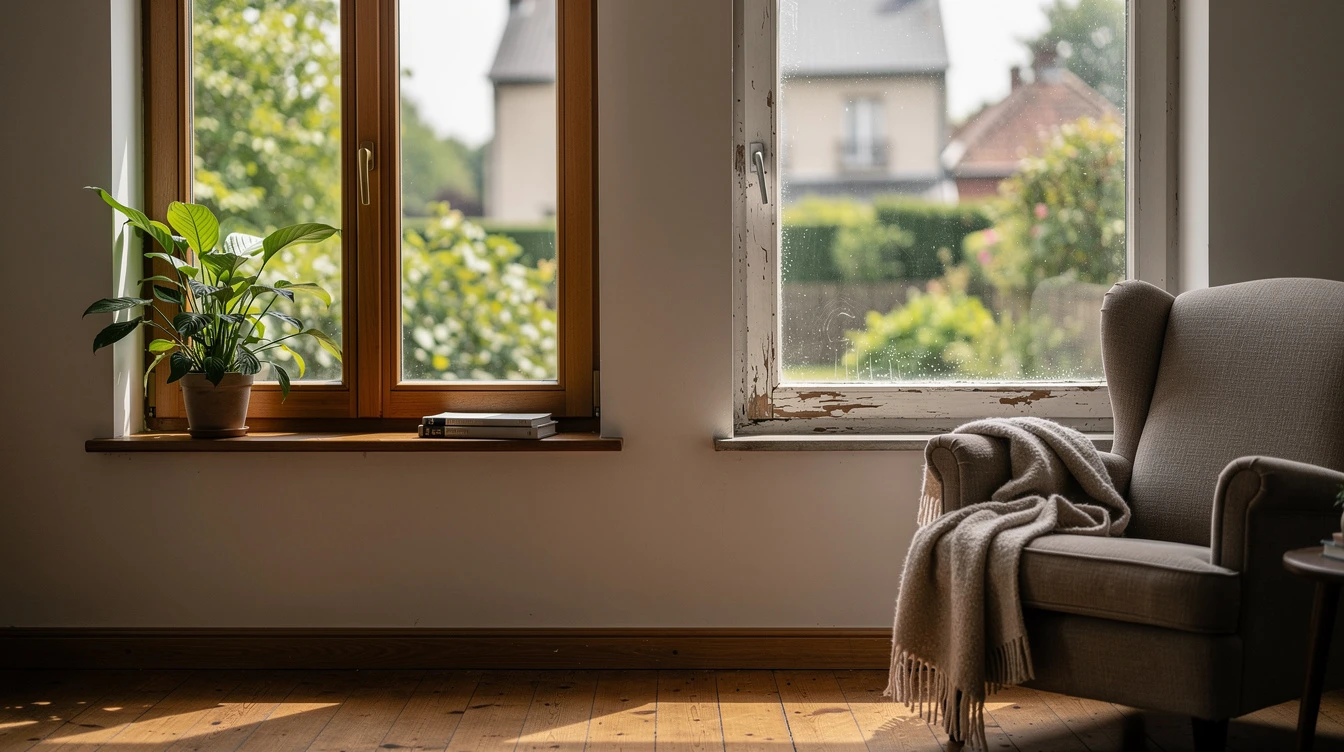 double glazing vs single glazing Cuesmes