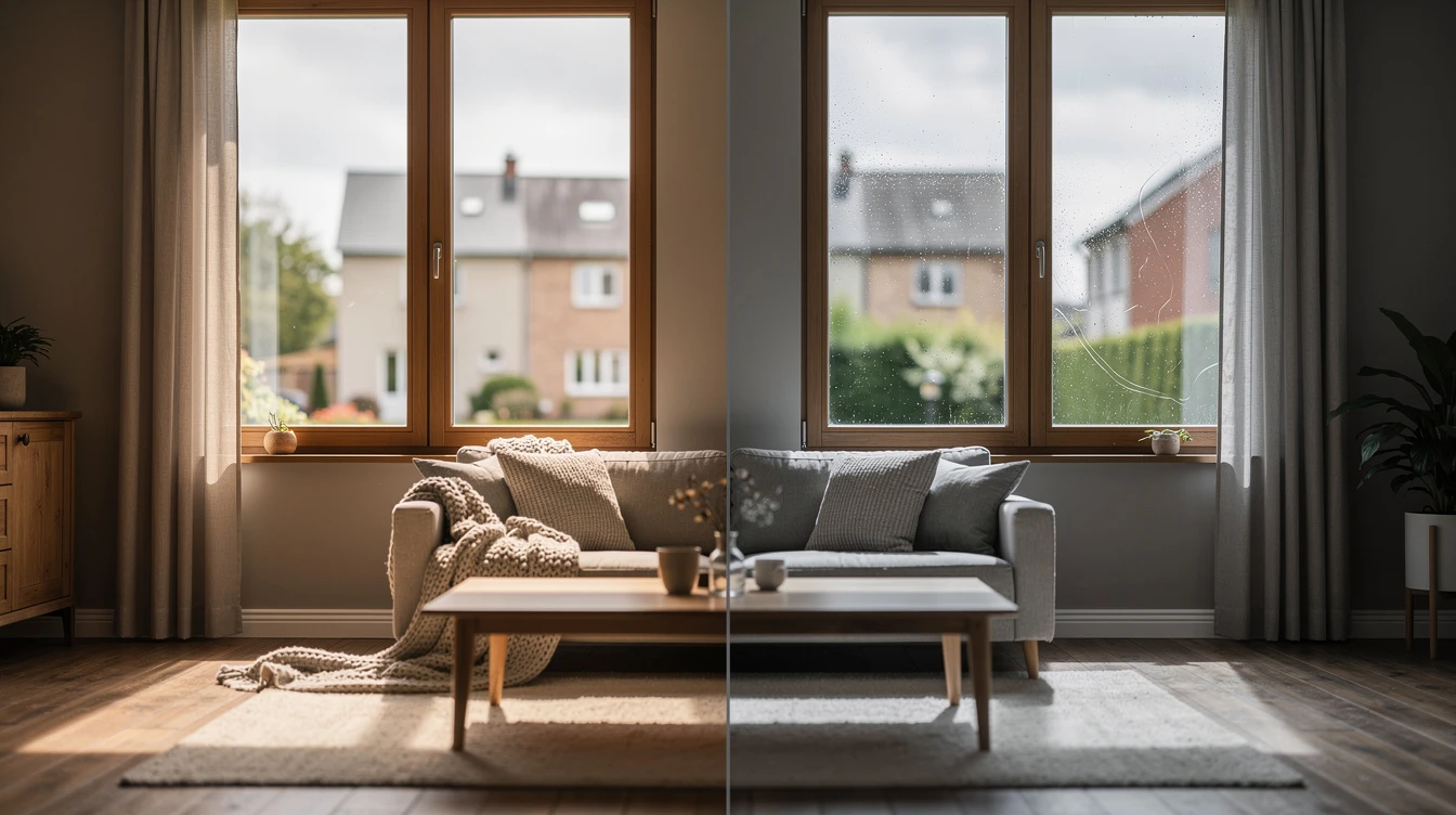 double glazing vs single glazing Montigny-le-Tilleul