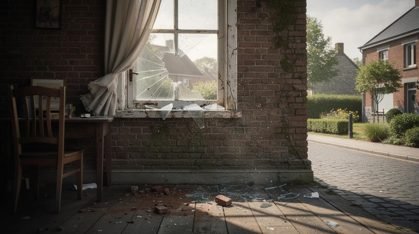 broken window emergency Boussu