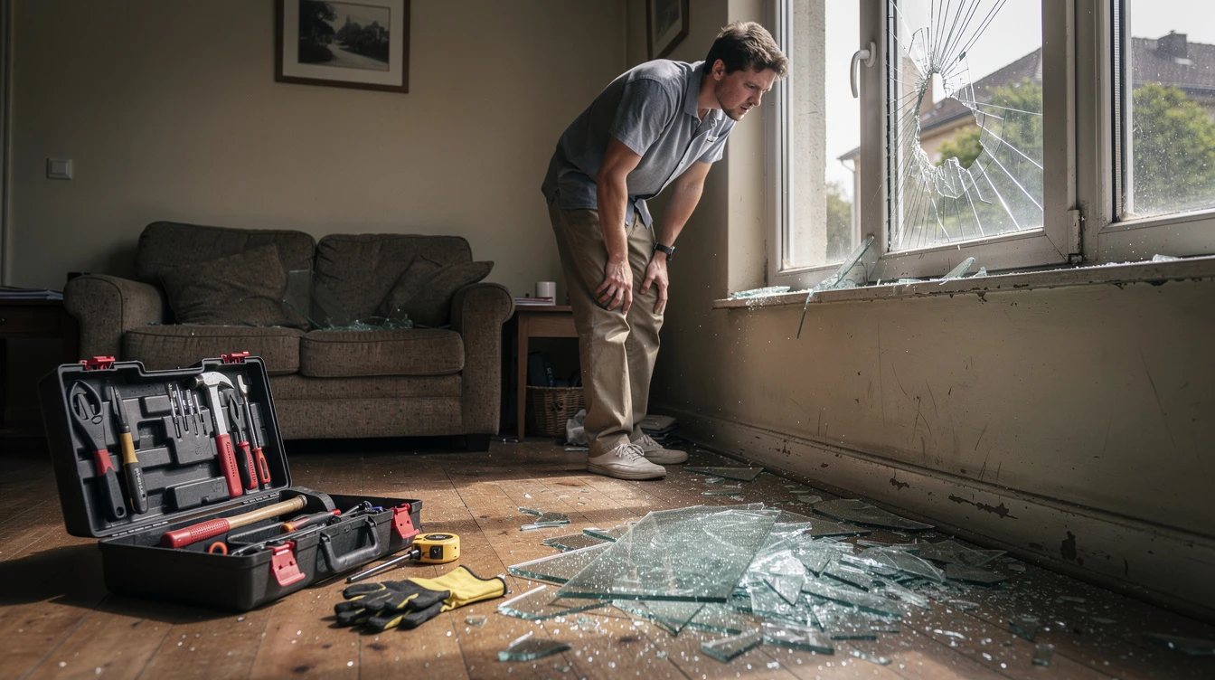 broken window emergency Chaudfontaine
