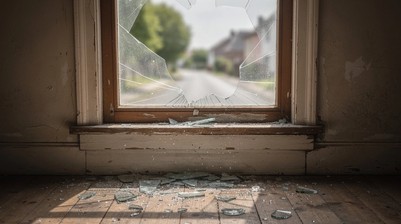 broken window emergency Mesvin