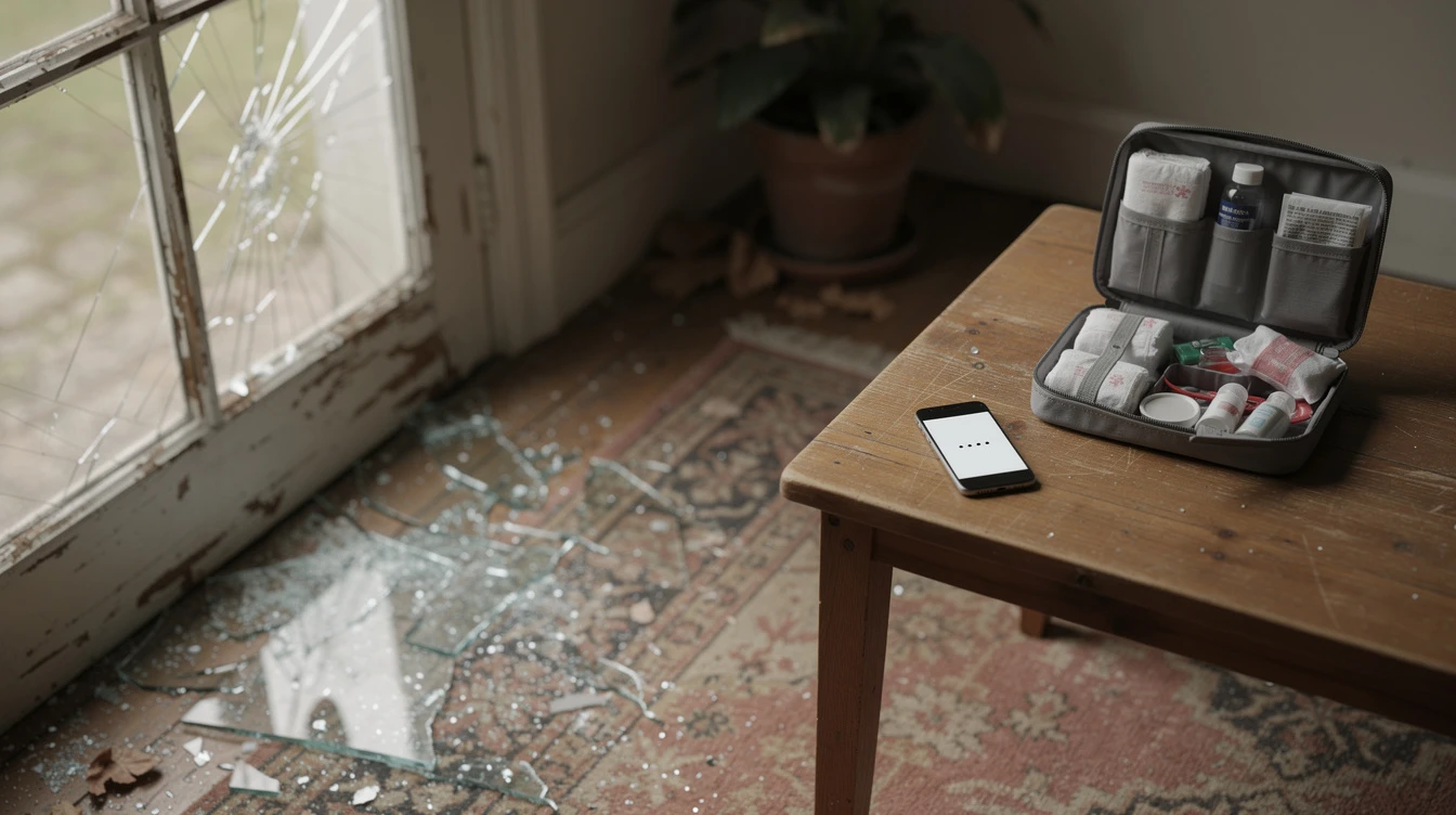 broken window emergency Roselies