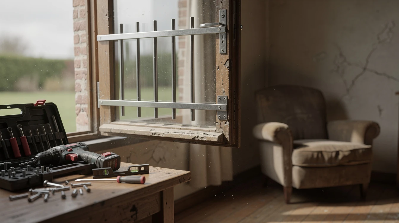 window security after burglary Assesse
